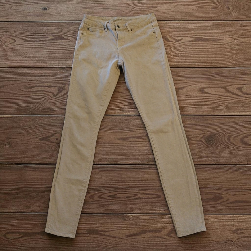 Articles Of Society Cream Skinny Jeans